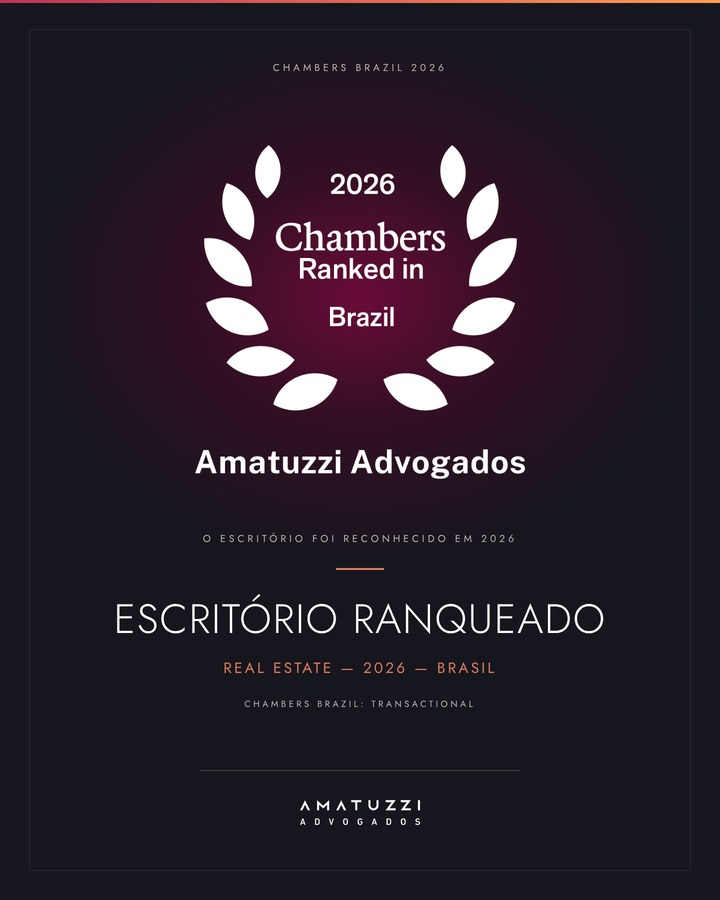 Amatuzzi Advogados, Chambers Brazil 2026, escritório ranqueado, Real Estate, Brasil